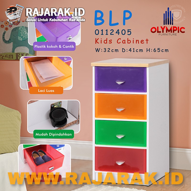 OLYIMPIC BABY LOCKER PLASTIK  LEMARI  BAJU WARNA  WARNI  