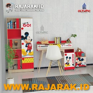 OLYMPIC BOOK CASE MICKEY SERIES RAK BUKU ANAK KARAKTER  