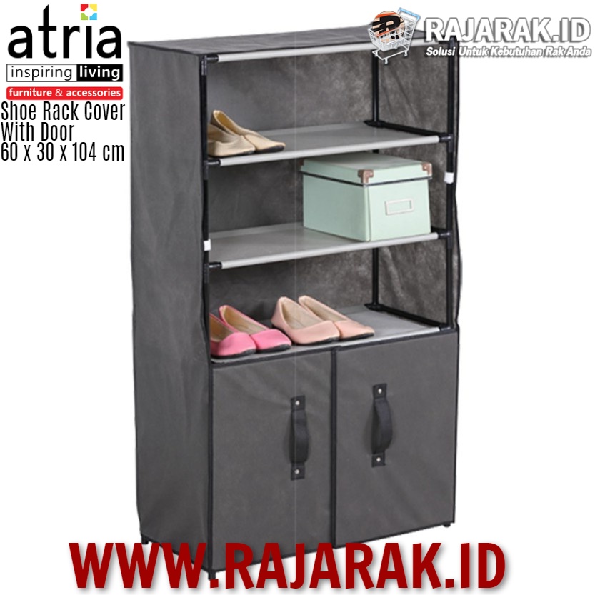 Atria Shoe Rack Cover With Door Rajarak Id Situs Jual Rak Online Terlengkap Murah Aman