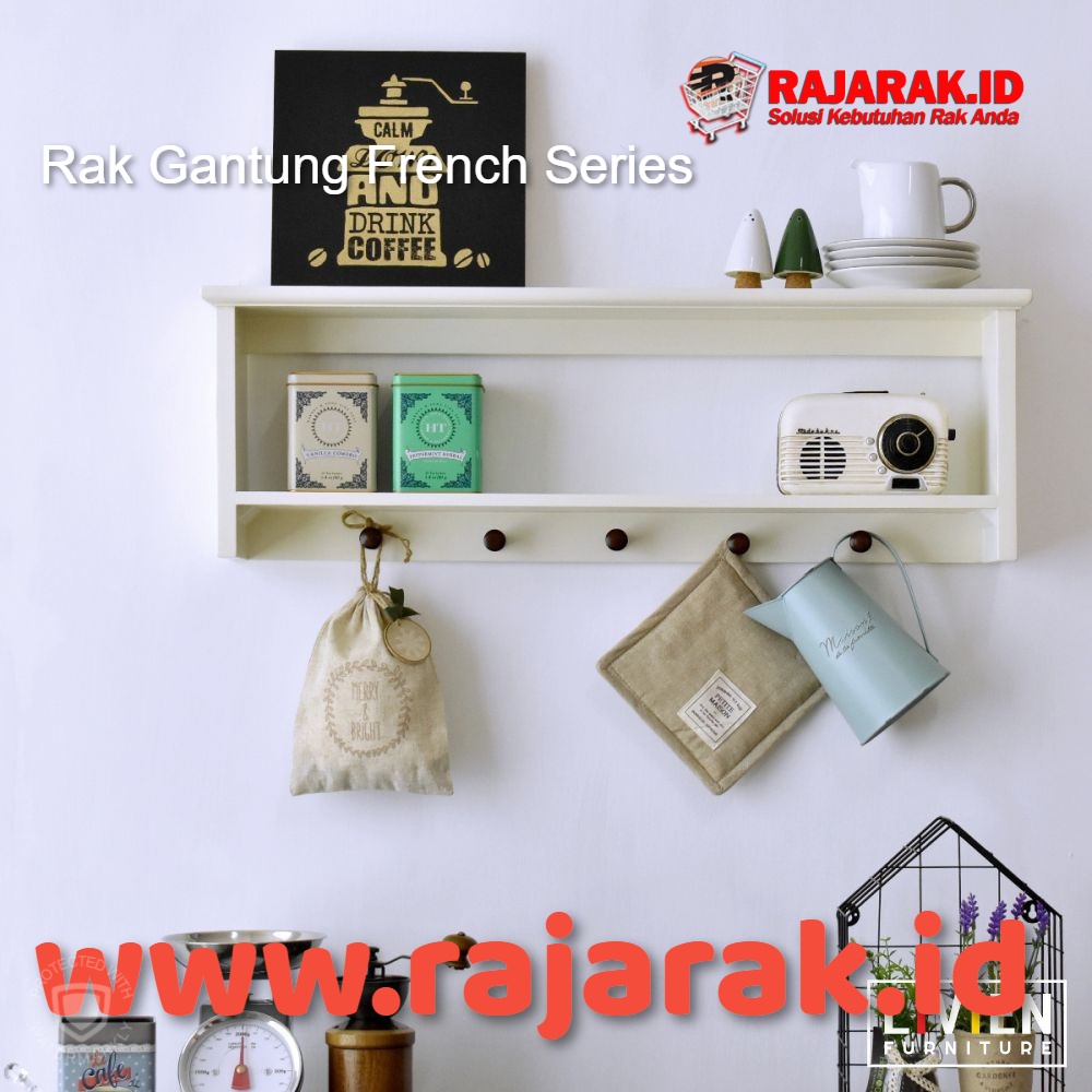  LIVIEN  FURNITURE  RAK GANTUNG FRENCH SERIES RAJARAK ID 