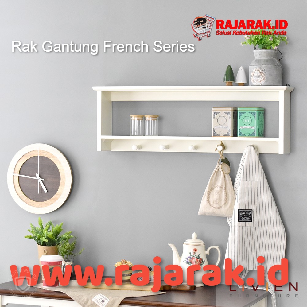  LIVIEN  FURNITURE  RAK GANTUNG FRENCH SERIES RAJARAK ID 